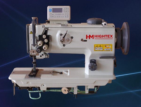 7560N Máquina recta de 2 agujas triple transporte para coser materiales pesados